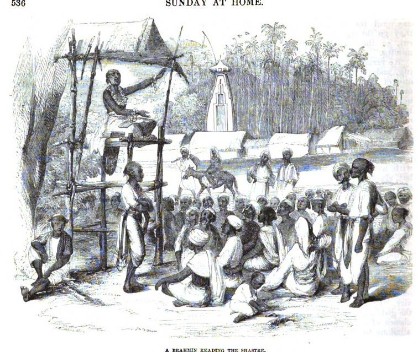 A Brahmin reading the Shastre, 1858 