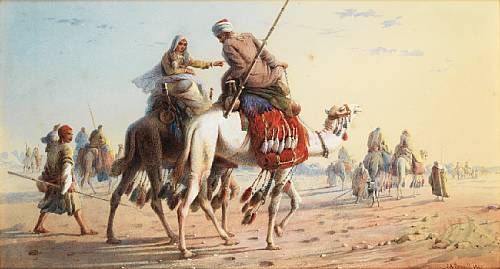 Bedouin Caravan in the Desert