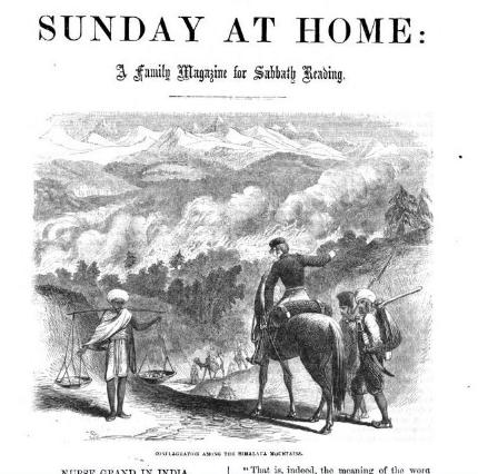 Conflagration among the Himalaya Mountains, 1857