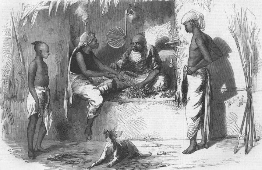 Hindoo Money-Changer 1859