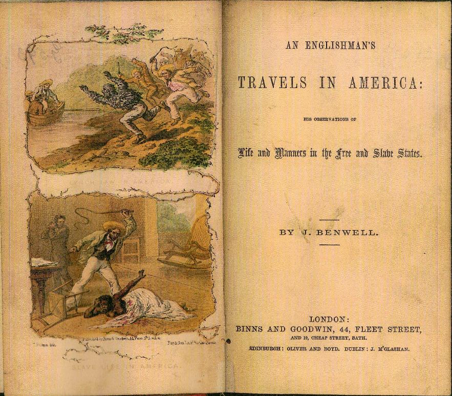 An Englishman's Travels in America John Benwell