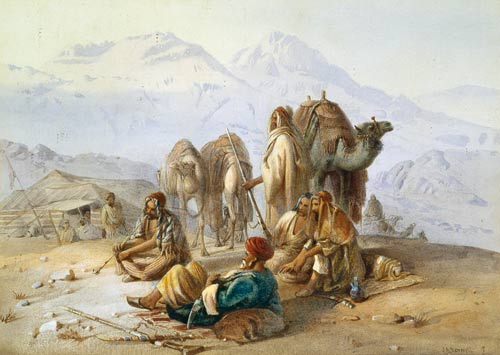 J A Benwell, An Arab Encampment